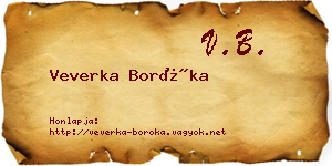 Veverka Boróka névjegykártya